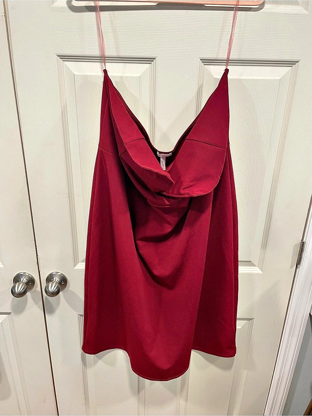 Leith Maroon Strapless Dress Size 4X